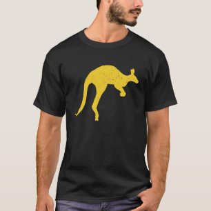 Känguru Aussie Australien Roo Gelb Känguru T-Shirt