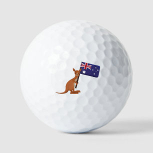 Känguru Australien-Flagge Golfball