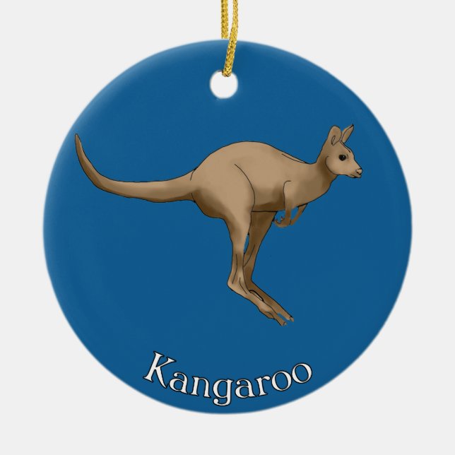 Känguru Australien Ornament (Vorne)