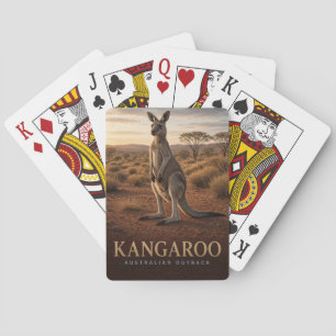 Känguru Australisches Outback Wildlife TIER Spielkarten