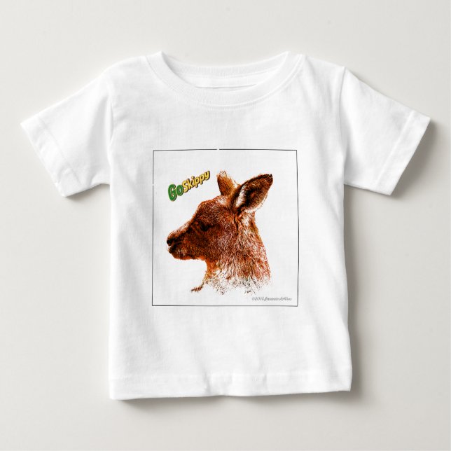 Känguru Baby T-shirt (Vorderseite)