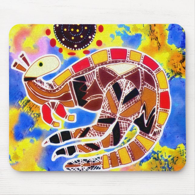 Känguru-Drehung Mousepad (Vorne)