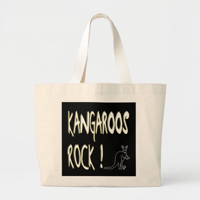 Känguru-Felsen! Taschen-Tasche Jumbo Stoffbeutel (Vorne)