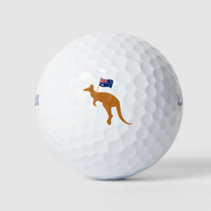 Känguru-Flagge Golfball