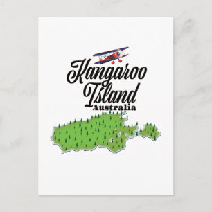 Känguru-Insel Australien Karte