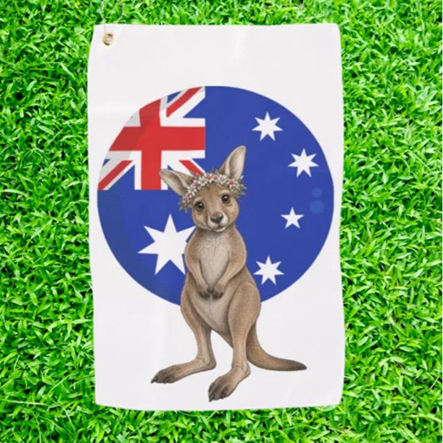 Känguru-inspirierte Golf-Kollektion Golfhandtuch (Hop Into Our New Roo-Inspired Golf Towel Collection)