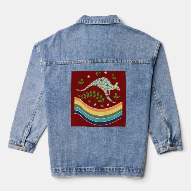 Känguru Jeansjacke (Rückseite)