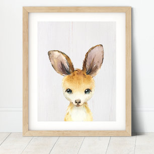 Känguru-Kinderstube-Kunstwerk Poster