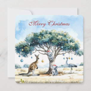 Känguru Koalas Emu Weihnachten Gummibaum Christbau