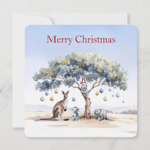 Känguru Koalas Schnabeltier Weihnachten Gummibaum