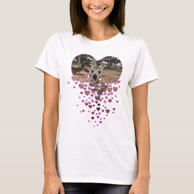 Känguru-Liebe T-Shirt (Vorderseite)