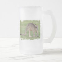 Känguru-mattierte Bier-Tasse