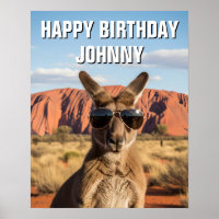 Känguru mit Sonnenbrille bei Uluru Australien