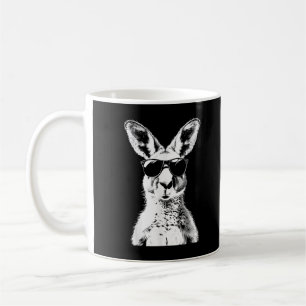 Känguru mit Sonnenbrille Lustiges Tier Australien Kaffeetasse
