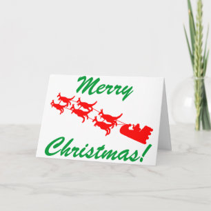 Känguru-Pferdeschlitten Feiertagskarte