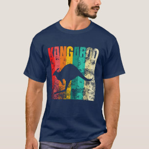 Känguru Retro T-Shirt