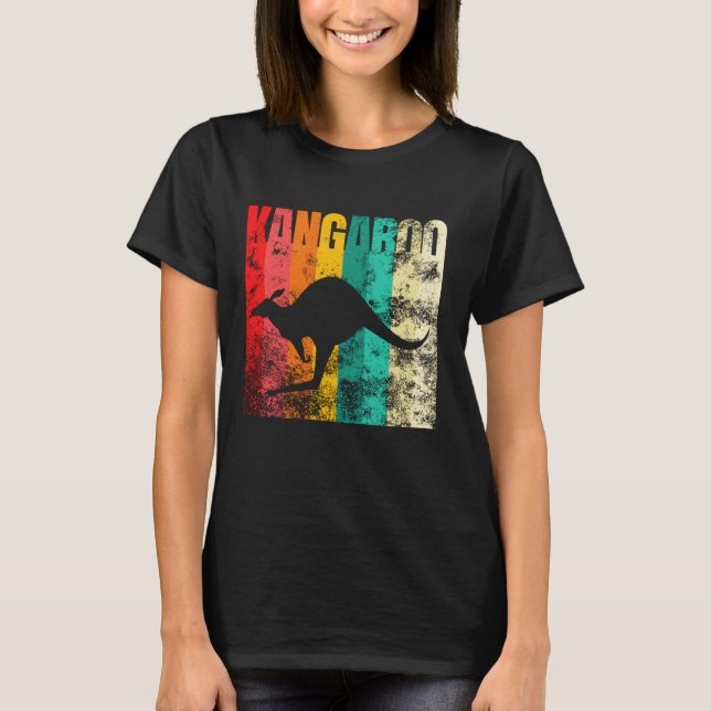 Känguru Retro T-Shirt (Vorderseite)