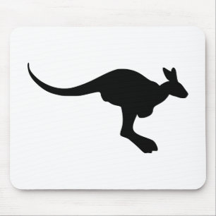 Känguru-Silhouette Mousepad