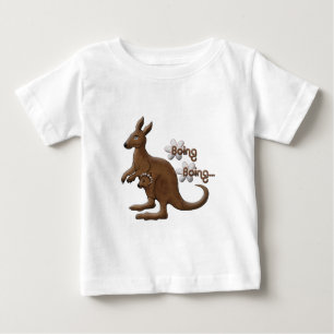 Känguru und Baby-Känguru in den Beutel-T - Shirt