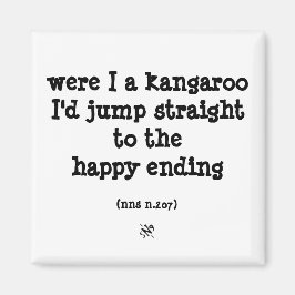 Känguru und Glück Magnet