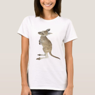 Känguru-und Tier-Friedenszeichen T-Shirt