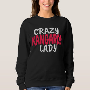 Känguru Verrücktes Känguru-Lady Känguru Sweatshirt