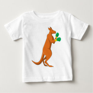 Känguruboxerboxen Retro Baby T-shirt
