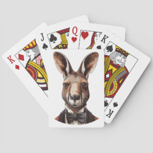 Kängurugesicht Spielkarten