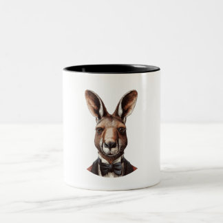 Kängurugesicht Zweifarbige Tasse