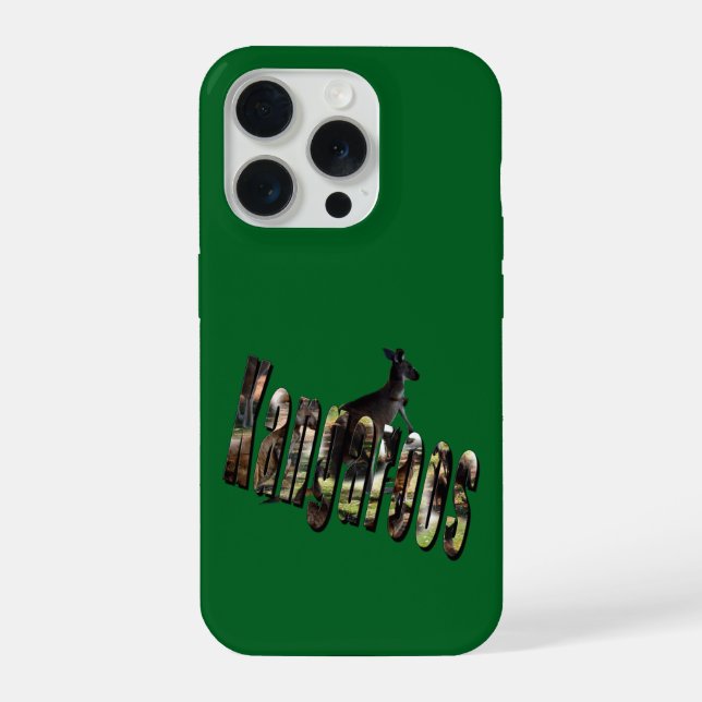 Kängurus Bild Logo, iPhone Hülle (Rückseite)