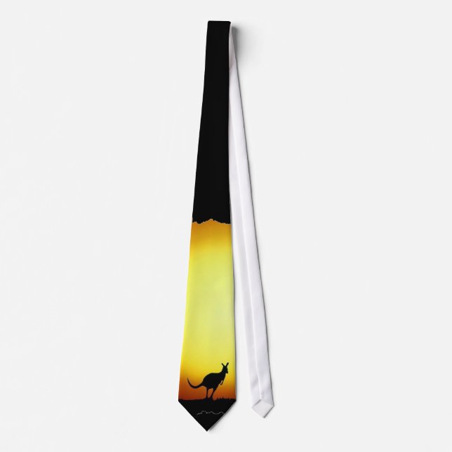 Kängurus im australischen Hinterland Krawatte (Vorderseite)