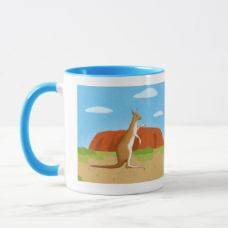 Kängurus-Tasse im Wald Tasse