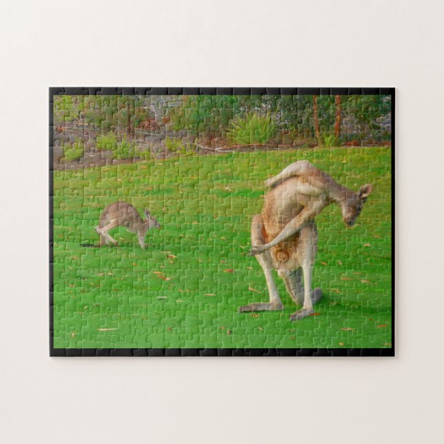 Kängurustrecke Puzzle (Horizontal)