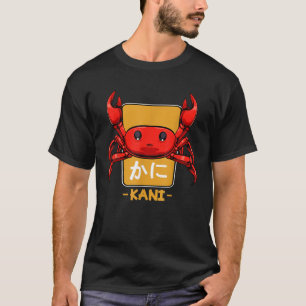 Kani Crab Japanisches Kanji Japan Kawaii Otaku Asi T-Shirt