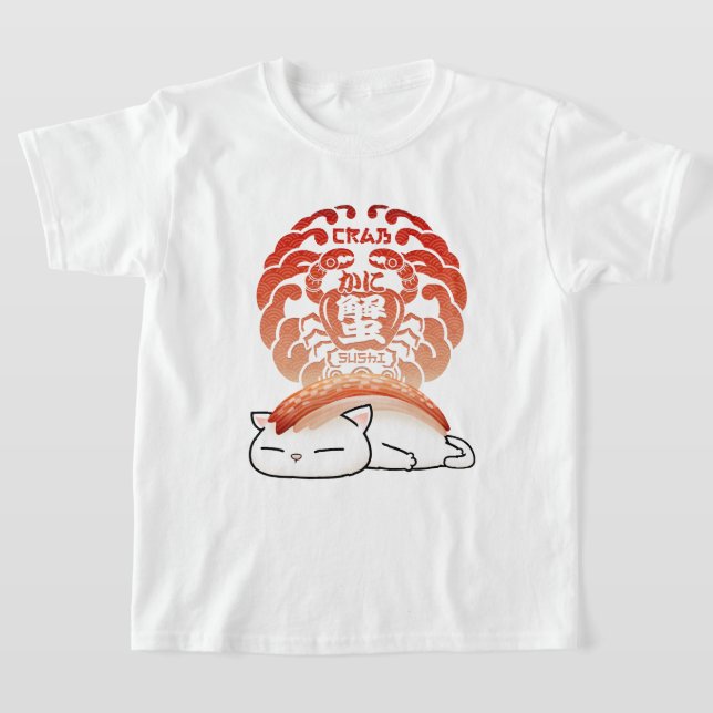 Kani Crab Sushi Cat T-Shirt (Ablage )