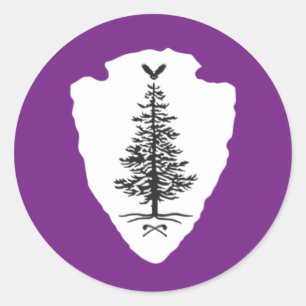 Kanienkeh Mohikaner-Nations-Aufkleber Runder Aufkleber