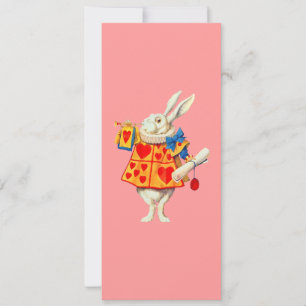 Kaninchen Alice Wonderland ~ Einladung Farbe änder