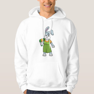 Kaninchen als Frisör Hoodie