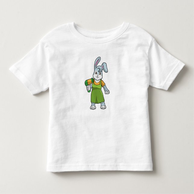 Kaninchen als Frisör Kleinkind T-shirt (Vorderseite)