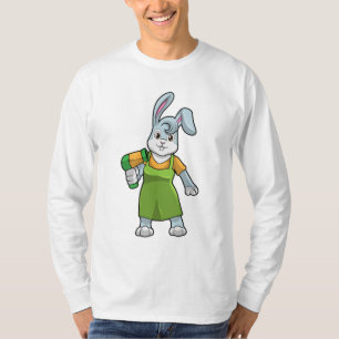 Kaninchen als Frisör T-Shirt