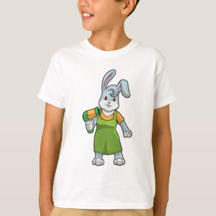 Kaninchen als Frisör T-Shirt