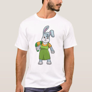 Kaninchen als Frisör T-Shirt