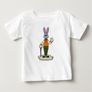 Kaninchen als Gentleman mit Cane Baby T-shirt