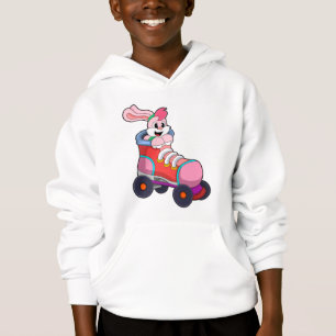 Kaninchen als Inline-Skater mit Inline-Skaten Hoodie
