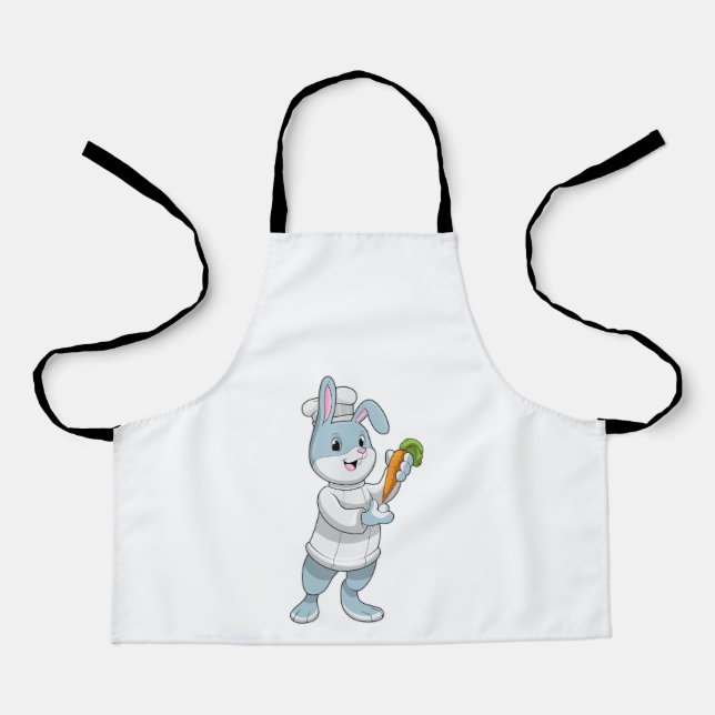 Kaninchen als Koch mit Carrot Schürze (Vorderseite)
