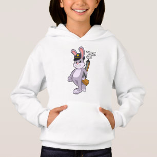 Kaninchen als Polizeibeamter mit Polizeihut Hoodie