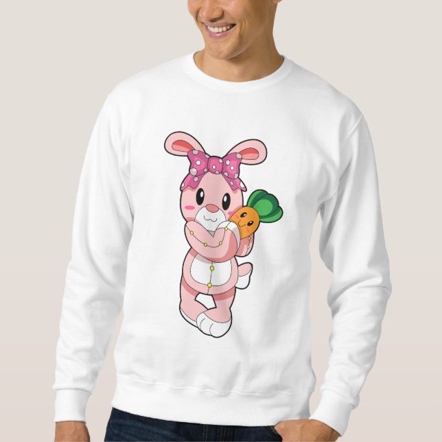 Kaninchen als Spielzeug Sweatshirt (Vorderseite)