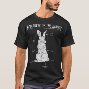 Kaninchen-Anatomie Bunny Lover Tierfütterhalter G T-Shirt