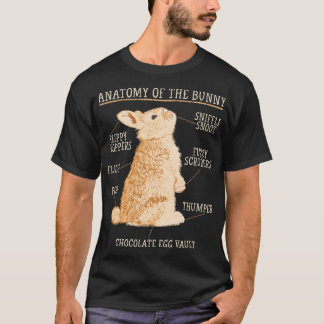 Kaninchen Anatomie Bunny Lover Tierhalter T-Shirt