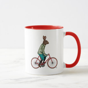 Kaninchen auf dem Fahrrad 2 Tasse